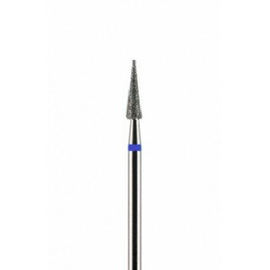 Фреза алмазная конусная заостренная синяя средняя зернистость 2,3 мм (023) ИГЛА